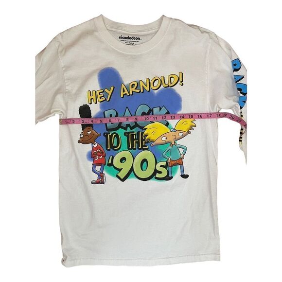 Nickelodeon T-Shirt Mens Sz M Hey Arnold Back To The 90s Long Sleeve Large Logo - Picture 7 of 8